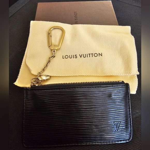 Louis Vuitton Handbags - Louis Vuitton Black Epi Leather Key Cles